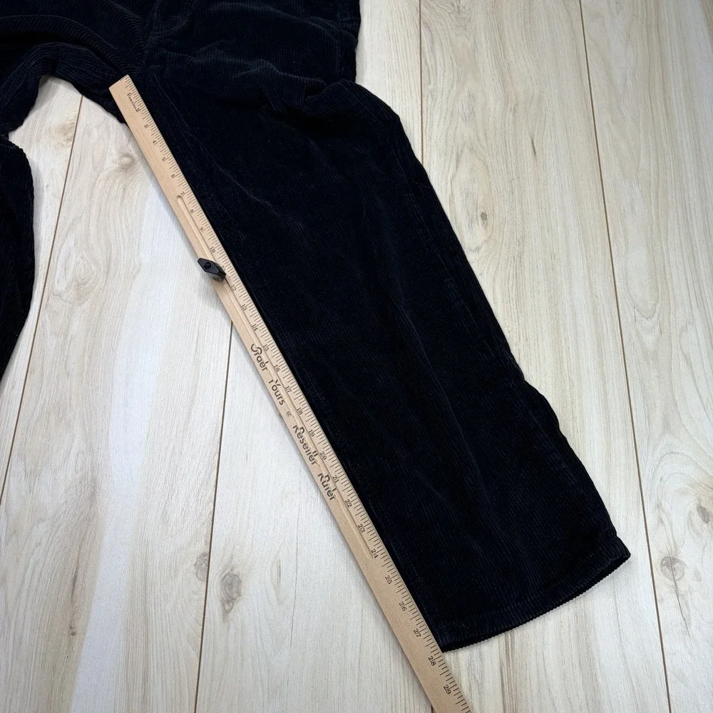 Empyre Corduroy Pants Mens Size 30x28 Baggy Straight Fitting Y2K Black Skate